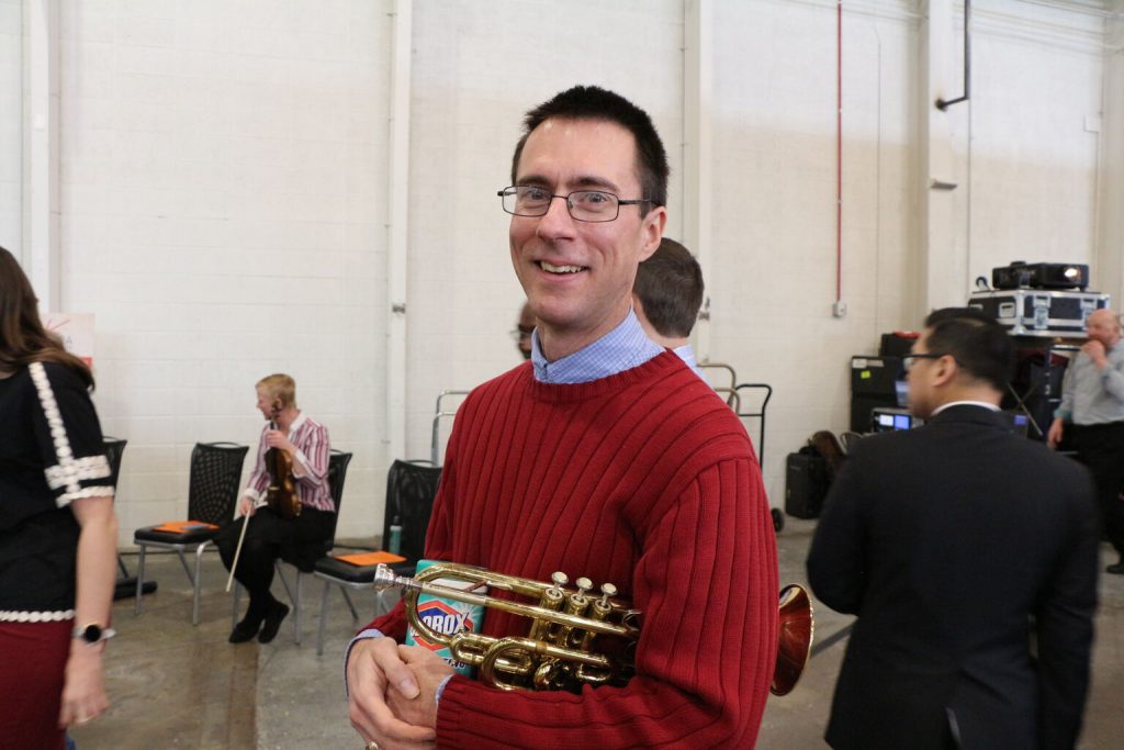 Mike holding a Coronet